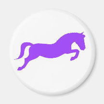 Purple Jumping Pony Magnets
