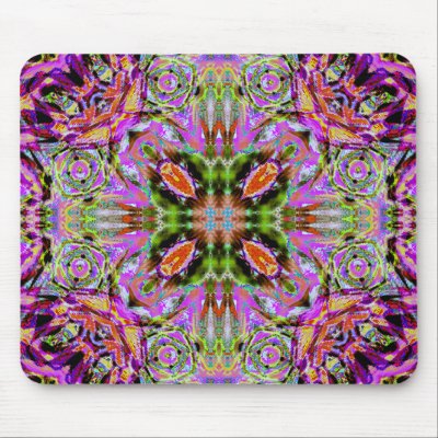 Purple Kaleidoscope Mousepad by wingedturtle