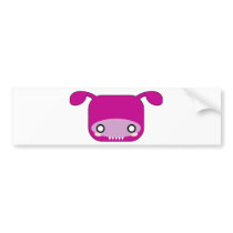 Purple Kawaii Monster Bumper Stickers
