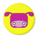 Purple Kawaii Monster magnets