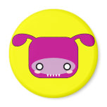 Purple Kawaii Monster magnets