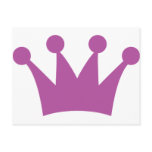 purple king crown postcards