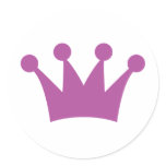 purple king crown stickers