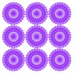 Purple lace design. Purple & white Pattern. Custom photo sculptures