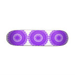 Purple lace design. Purple & white Pattern. Custom skateboards