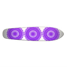 Purple lace design. skateboard deck