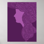 Purple Lady posters