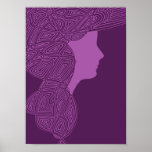 Purple Lady posters