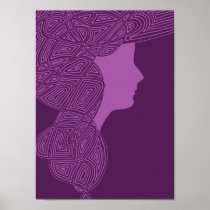 Purple Lady Posters