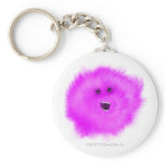 Purple Laughing Puffball Critter Keychains