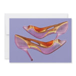 Purple Leather with Gold Metallic Trim Personalized Invite