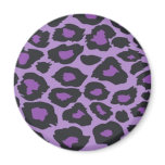 Purple Leopard magnets