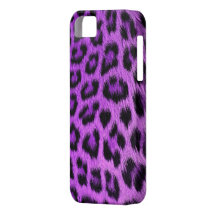 Purple Leopard Print iPhone 5 Case (high res.)