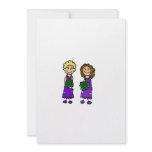 Purple Lesbian Brides Personalized Invitations