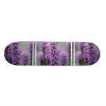 Purple Liatris Flowers Skateboard