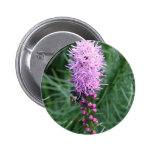 Purple Liatris Round Button
