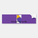 Purple light bulb bumper stickers