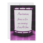 Purple, light of art,Invitation