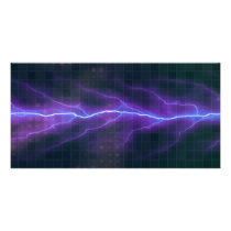 Purple Lightning Electricity Backdrop