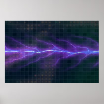 Purple Lightning Electricity Backdrop