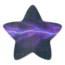 Purple Lightning Electricity Backdrop