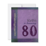 Purple / lilac designer Birthday Party Invitations