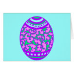 Purple Lilac Easter Egg Greeting Cards