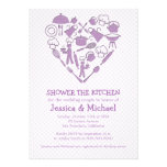 Purple Lilac Wedding Couple Shower | Kitchen Custom Invitations
