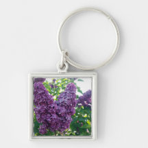 Purple Lilacs Keychain