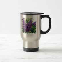 Purple Lilacs Stainless Travel Mug