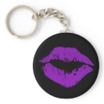 Purple Lips Keychain