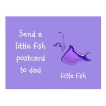 Purple Little Fish postcards