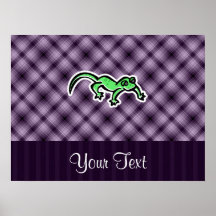 Purple Lizard Poster