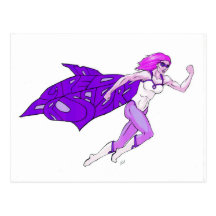 Purple Logo Postcards
