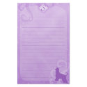 Purple Magic Afghan Hound Stationery