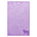 Purple Magic English Bulldog Stationery