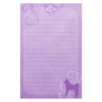 Purple Magic Japanese Akita Stationery