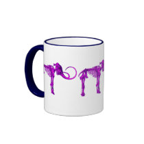Purple Mammoth Skeleton Mug