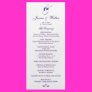 Purple Monogram Wedding Program