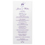 Purple Monogram Wedding Program