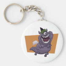Purple Monster Keychain