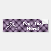Purple Mountain Climbing Bumper Sticker