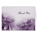 Purple Mums Notecard - Thank You