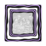 Purple n black frame template magnet