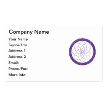 Purple Native American Dream Catcher Business Cards