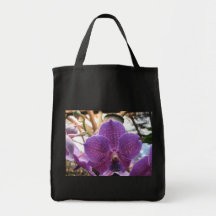 Purple Orchid Canvas Bag