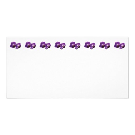 Purple Orchid Duo Photo Greeting Card