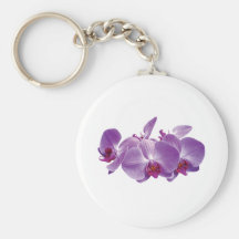 Purple Orchid Trio Key Chain