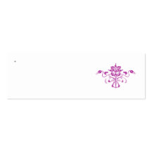 Purple Orchid Wedding Favour Tags Business Card Templates