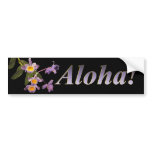 Purple Orchids - Aloha Bumper Sticker bumper stickers